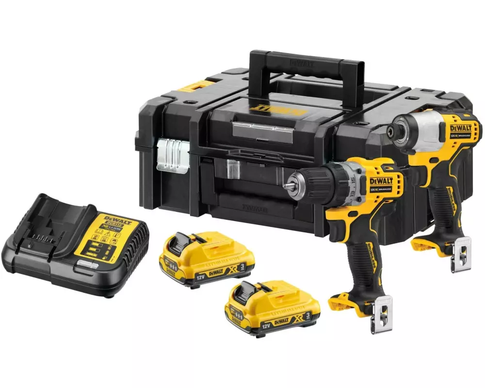 DeWalt Akku-Schrauber Set 12 V, 2 x 3 Ah Akku
