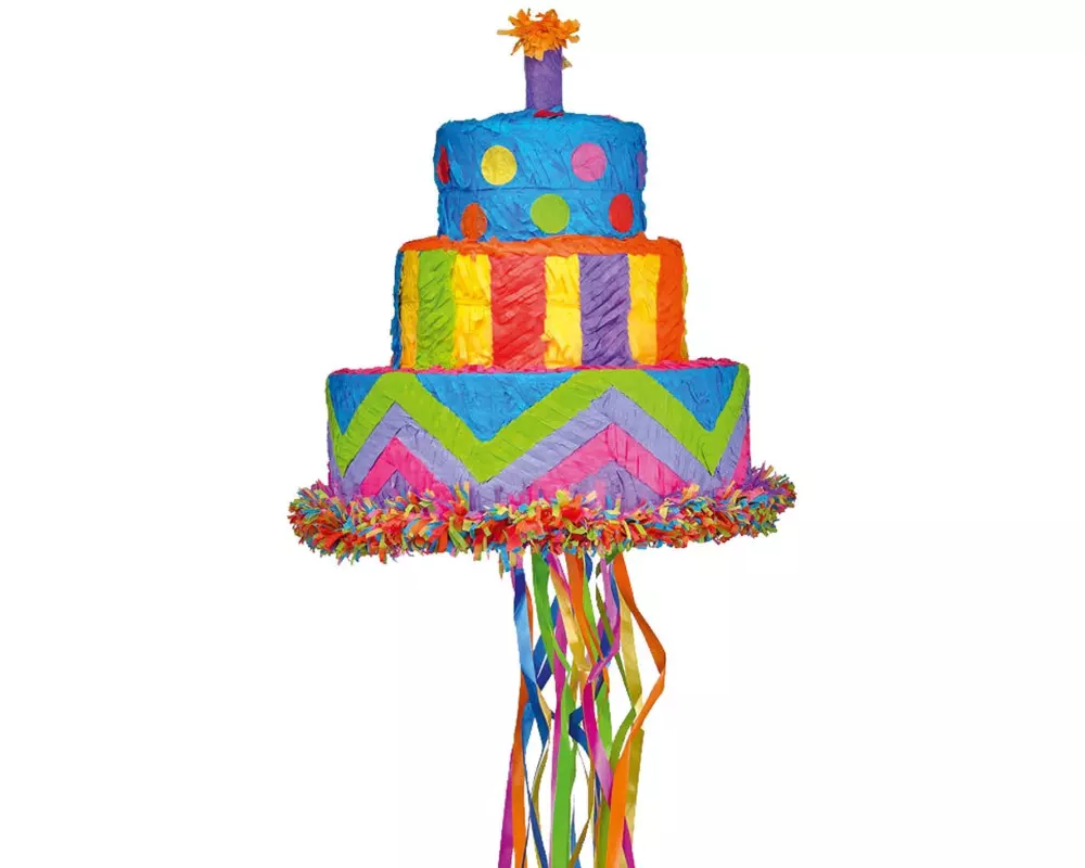 Amscan Pinata Torte, Mehrfarbig