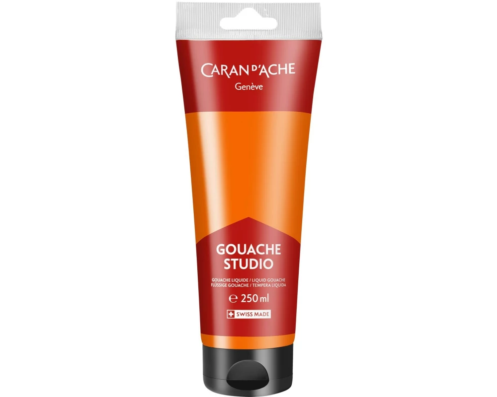 Caran d'Ache Wasserfarbe Gouache Studio 250 ml, Neonorange
