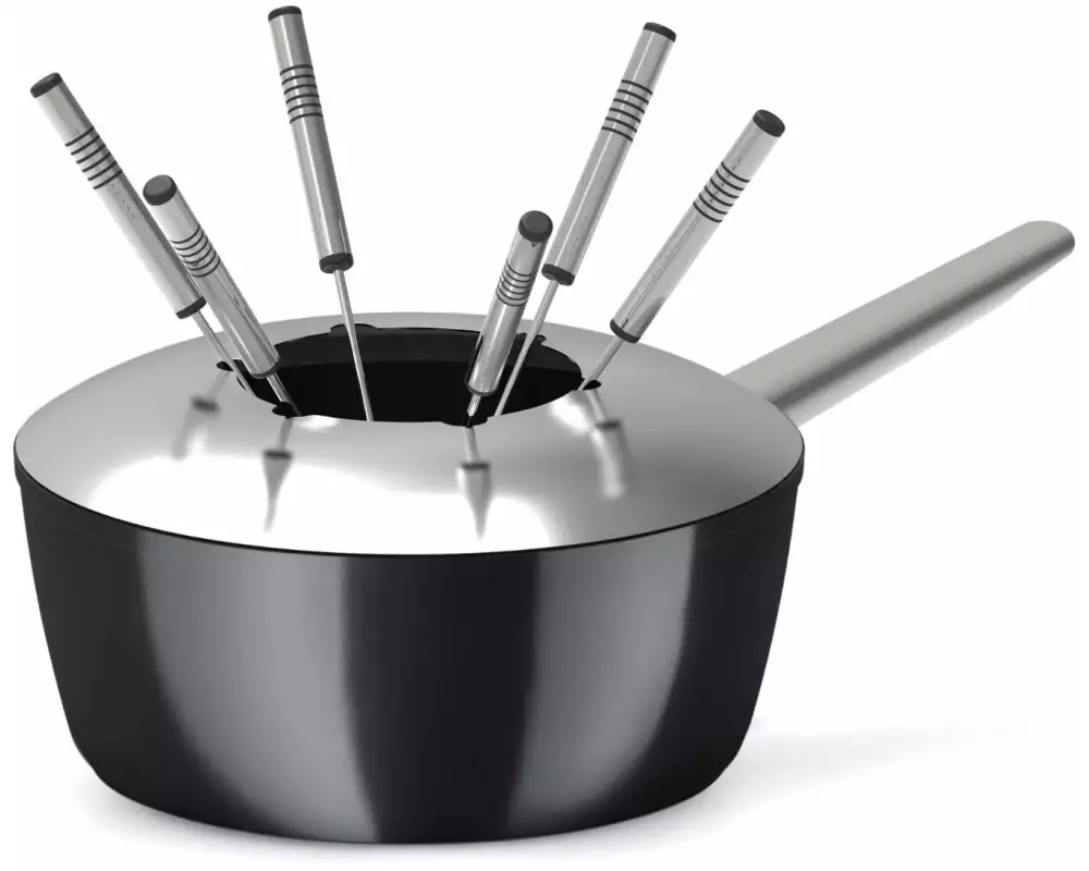 Koenig Fondue-Caquelon One for All Schwarz