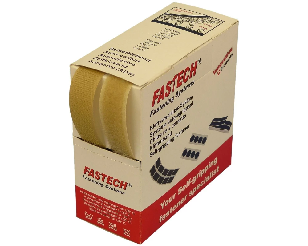 FASTECH Klettband-Box Beige