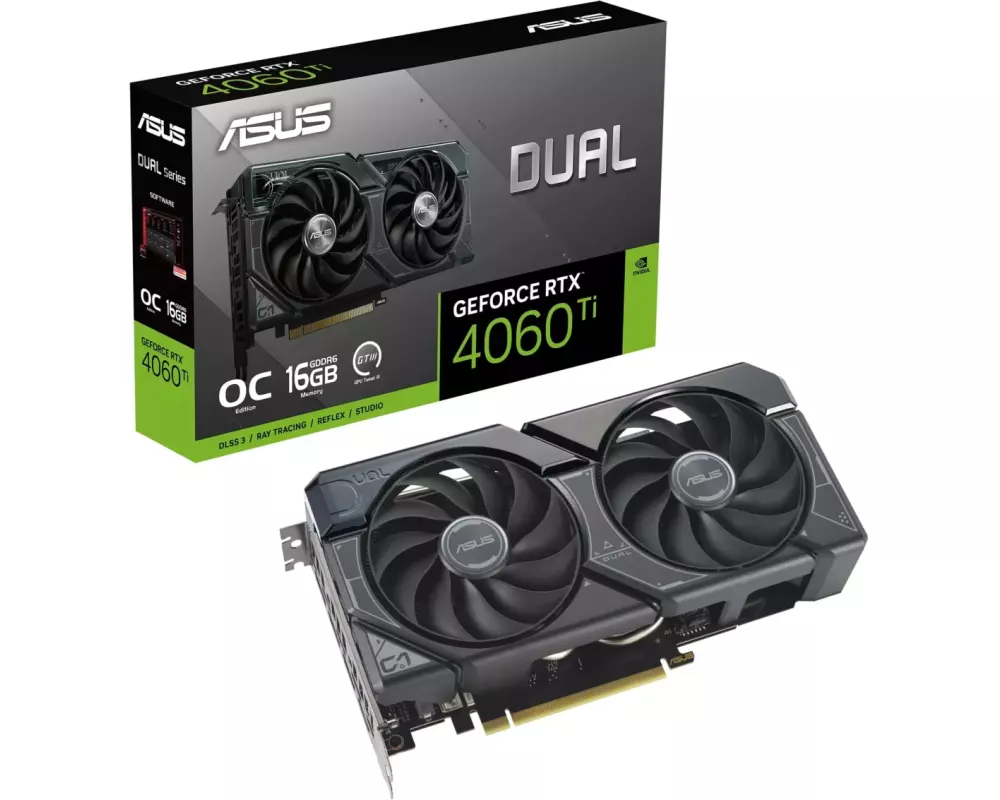 ASUS Grafikkarte Dual GeForce RTX 4060 Ti OC Edition 16 GB