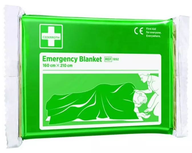 Cederroth Rettungsdecke 210 x 160 cm Aluminium gold/silber