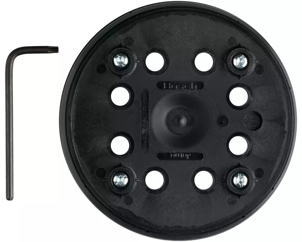 Bosch Professional Schleifteller mittelhart, 125 mm mit Befestigungsset