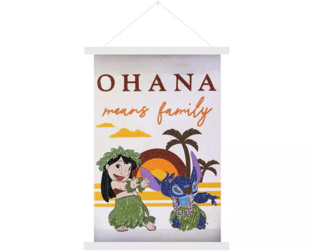CRAFT Buddy Lilo & Stitch Mini Crystal Art Scroll Kit 20 x 30 cm