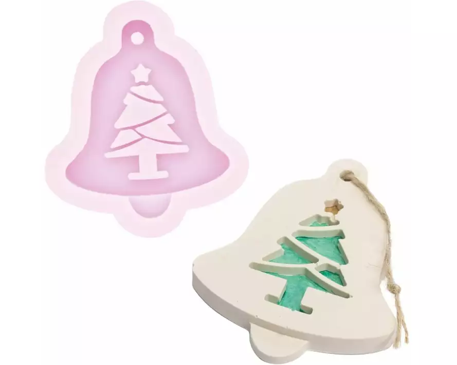 Jesmonite Aufhänger Silikonform Weihnachtsbaum