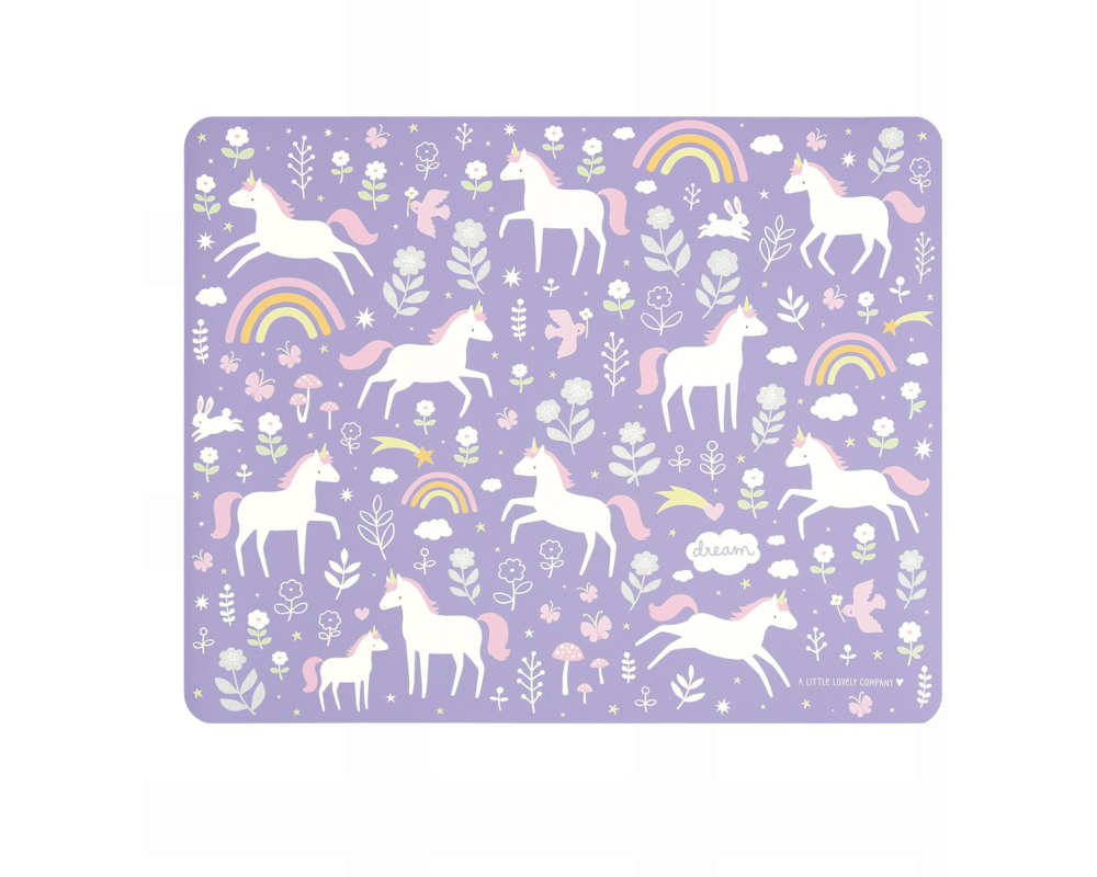 A Little Lovely Company Kindertischset Einhorn