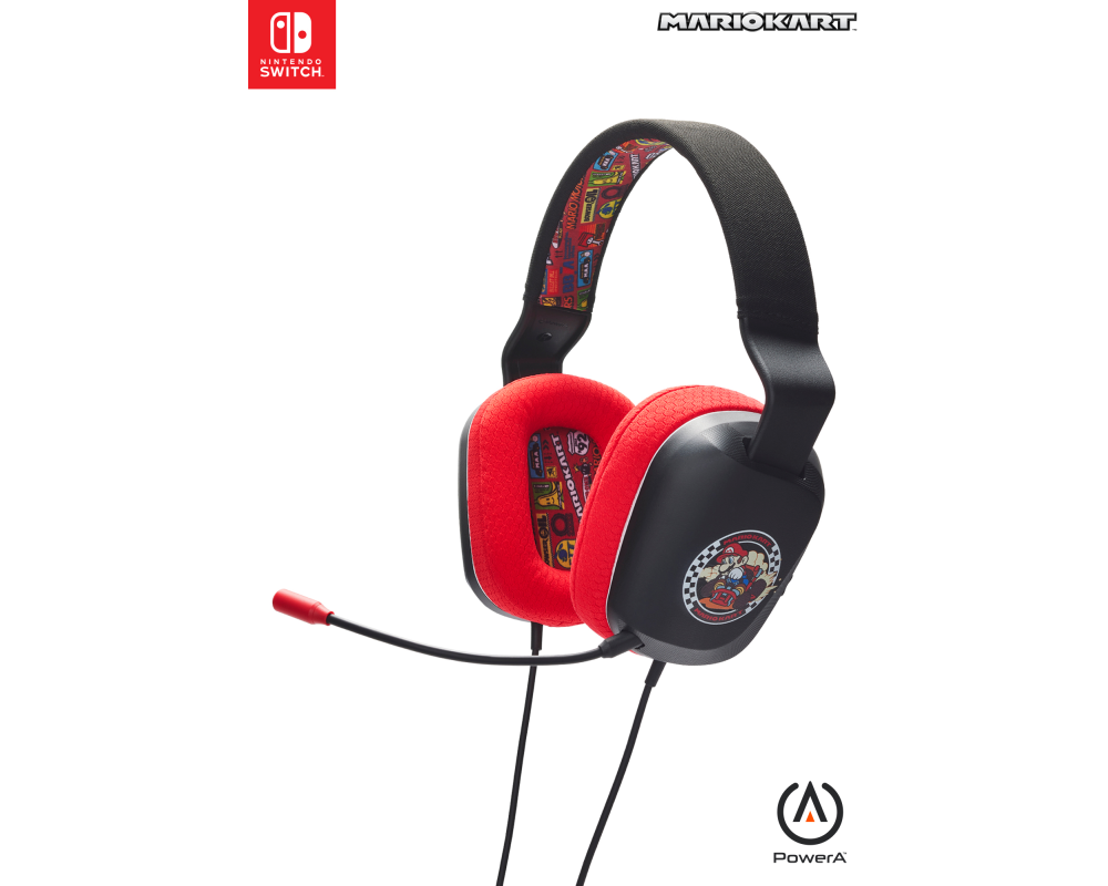 POWER A Stereo Headset NSW NSHS0398-01 Mario Kart