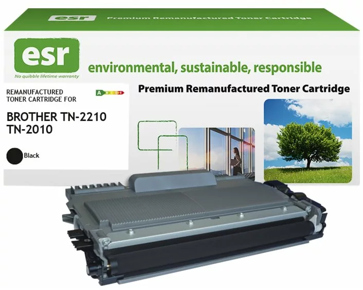 ESR Toner cartridge compatible with Brother TN-2210BK black remanufactured 1.200 pages