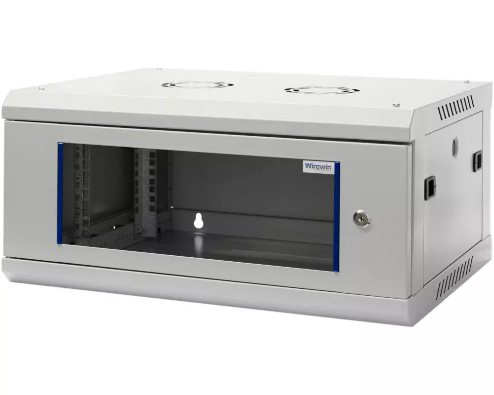 Wirewin Wandschrank 600X600X4U Pro 3rd Gen 19" / 4HE / Grau