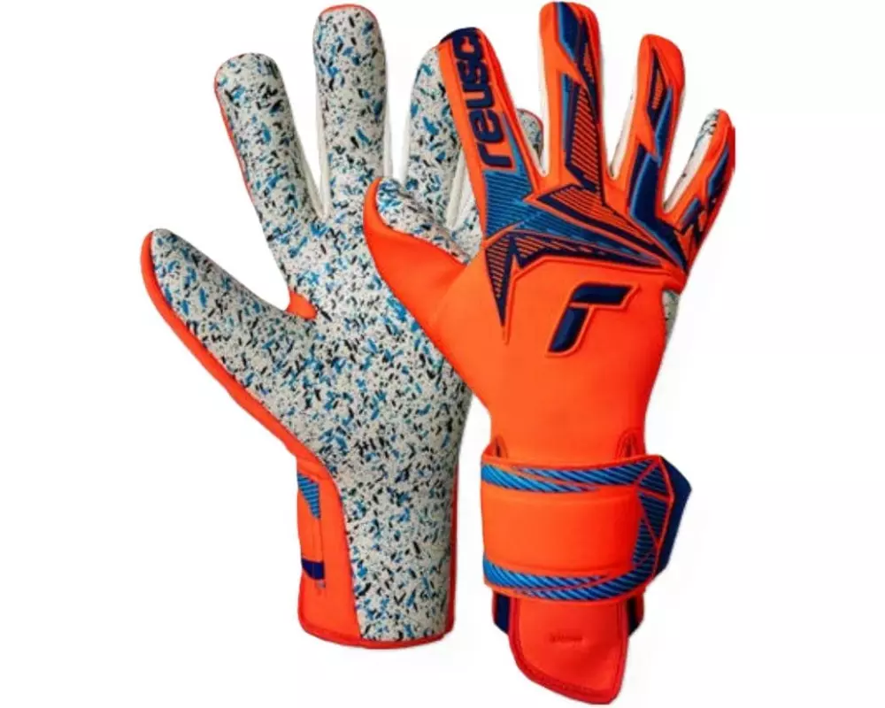 reusch Attrakt Freegel Fusion Grösse: 10, Shocking Orange/Blau