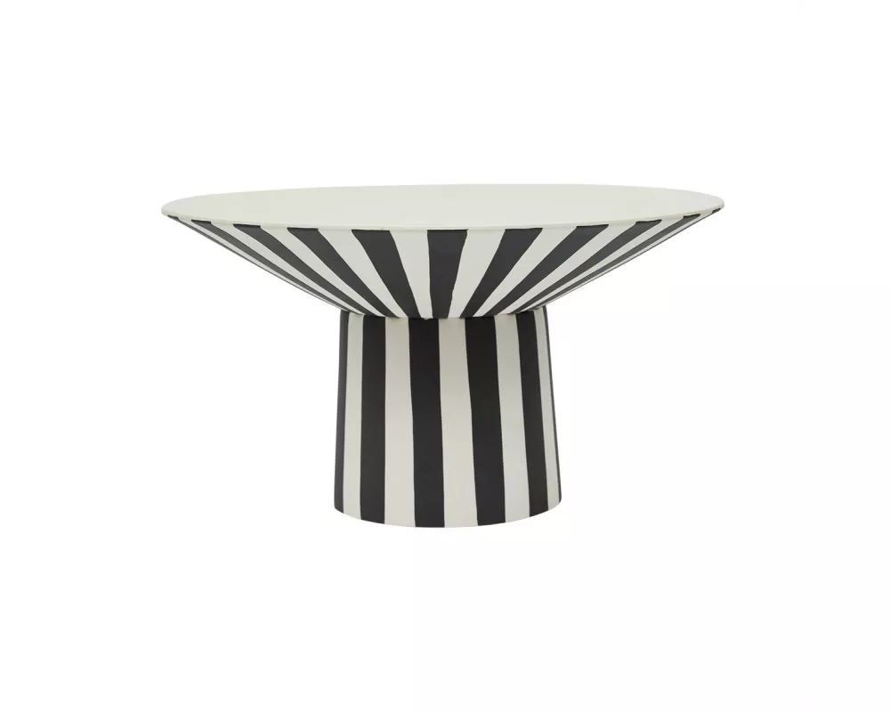 OYOY Dekoschale Toppu Centerpiece Schwarz/Weiss