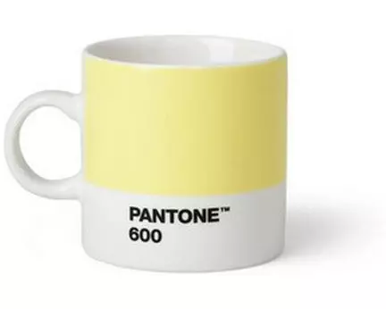 Pantone by Copenhagen Design Espressotasse 120 ml, 1 Stück, Hellgelb/Weiss