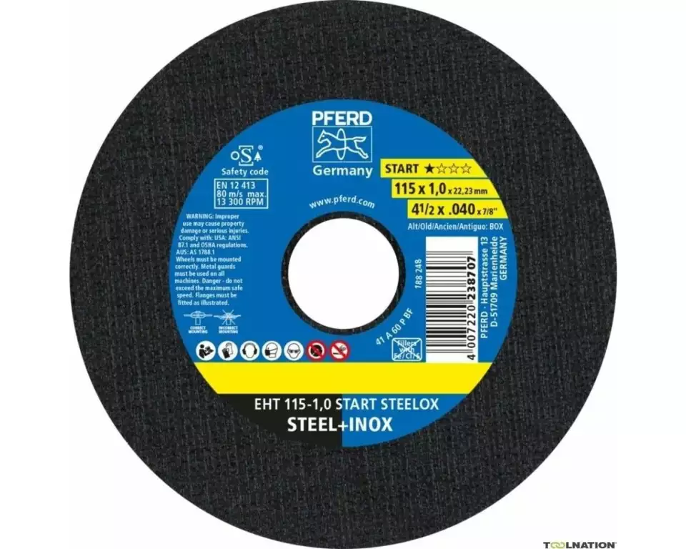 Pferd Trennscheiben-Set 115 mm