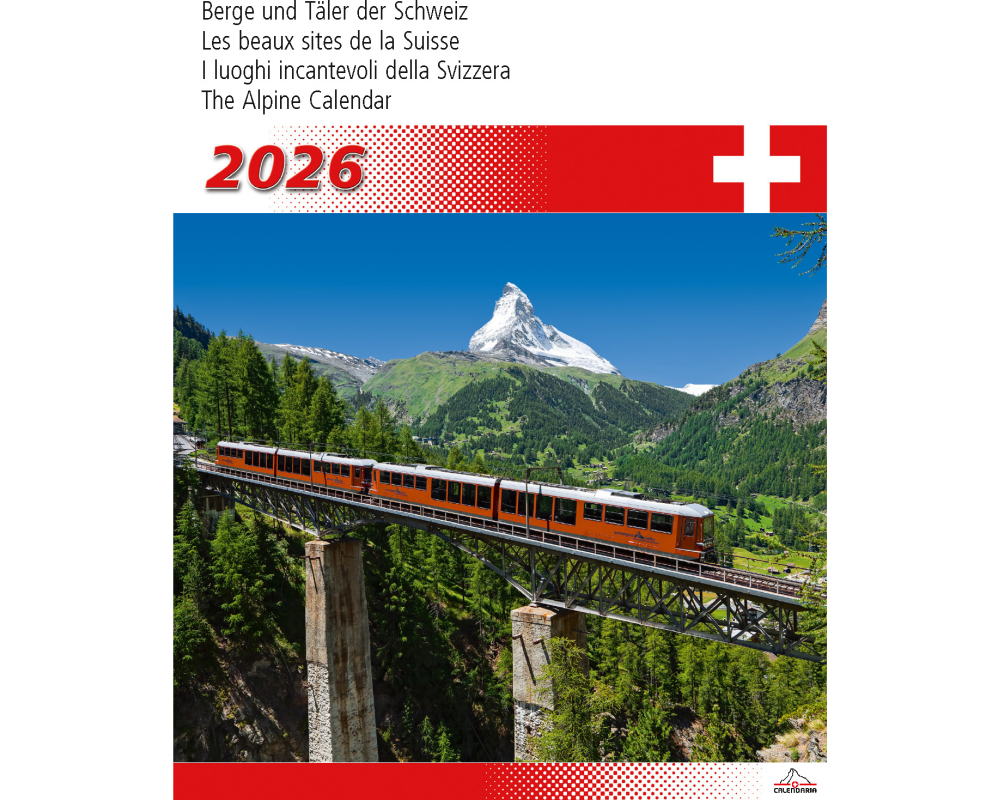 CALENDARIA Bildkalender 2026 9783036205304 Berge + Täler ML 31x40cm