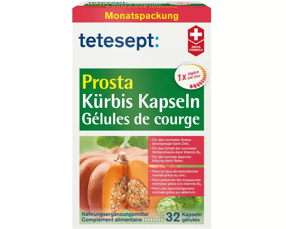 tetesept Prosta Kürbis 32 Kapseln