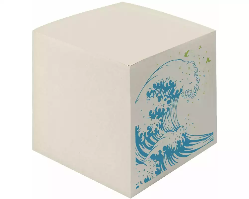 Herlitz Notizzettel GREENline Welle Block à 900 Blatt, Grau, Welle