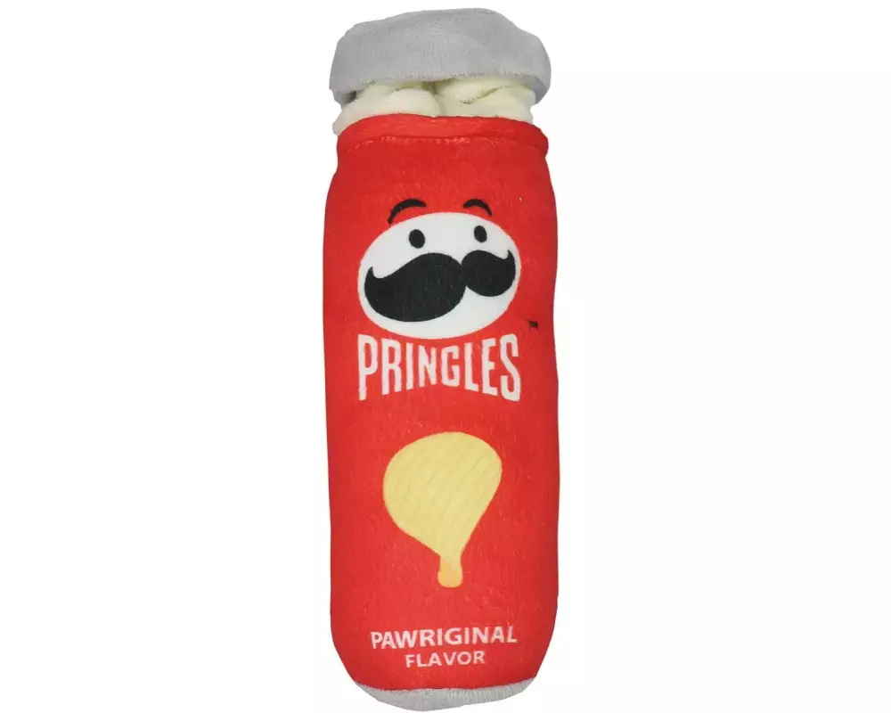 Record Hunde-Spielzeug Plüschtier Pringles 7 x 26 cm, Rot
