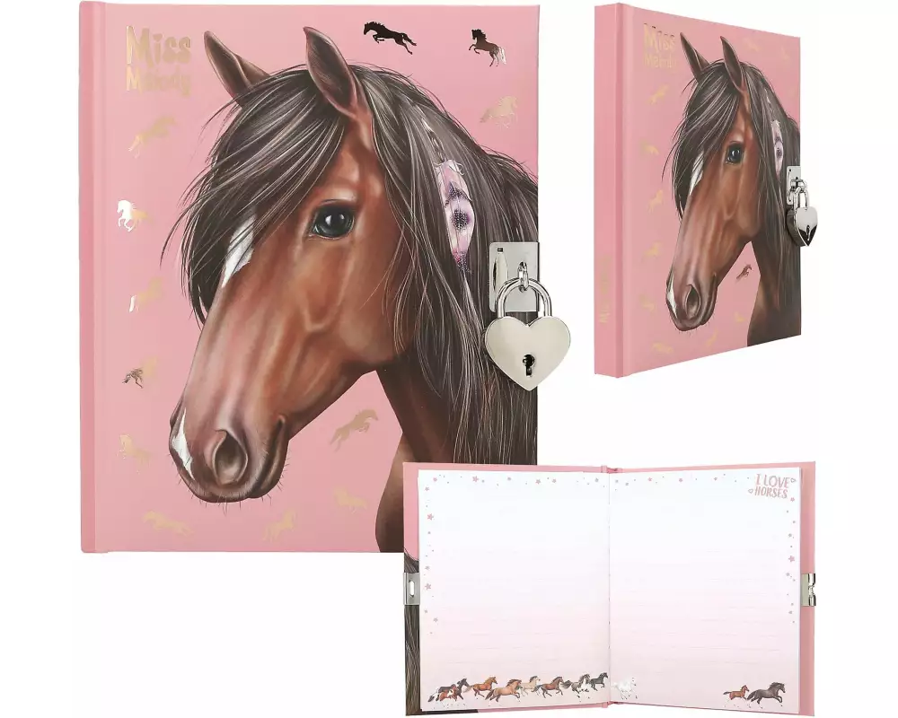 Depesche Tagebuch Miss Melody mit Schloss, 192 Seiten