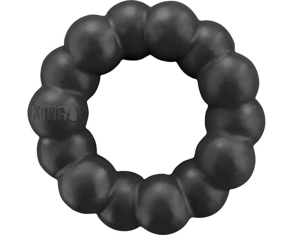 Kong Hunde-Spielzeug Extreme Ring Ø 12.5 cm, Schwarz