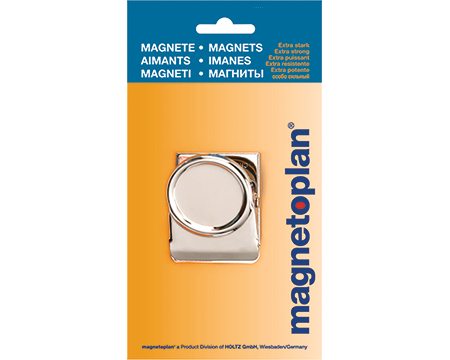 MAGNETOPLAN Klippmagnet silber 16669 gross, 52mm