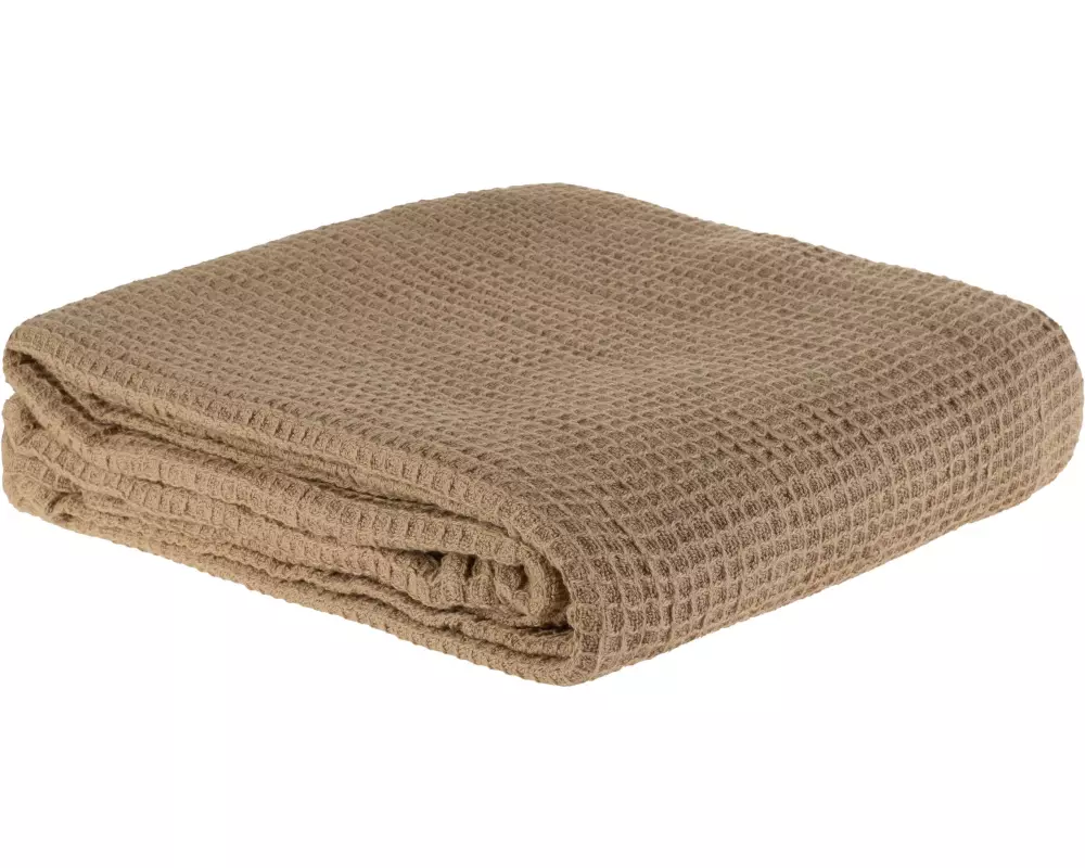 COCON Decke Waffeltuch 150 x 200 cm, Taupe