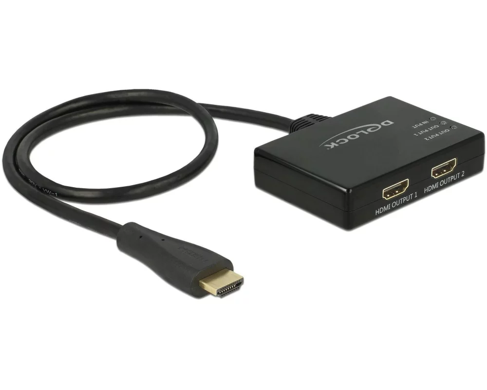 Delock 2-Port Signalsplitter HDMI - HDMI 4K/30Hz