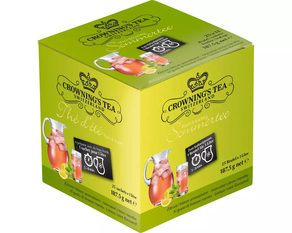 Crowning’s Tea Teebeutel Zitrone-Minze 25 Stück