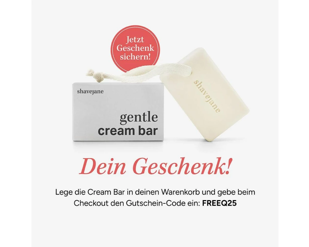 Shavejane Gentle Cream Bar Seife 100 g