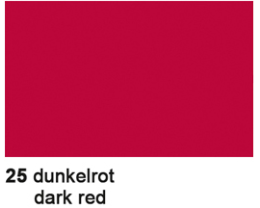 URSUS Seidenpapier 50x70cm 4642225 Dunkelrot 6 Bogen