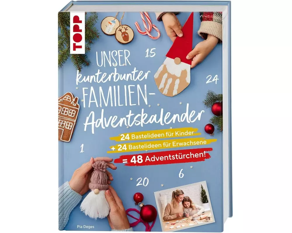 Frechverlag Familien-Adventskalender Bastelkalender, Papier, 208 Seiten