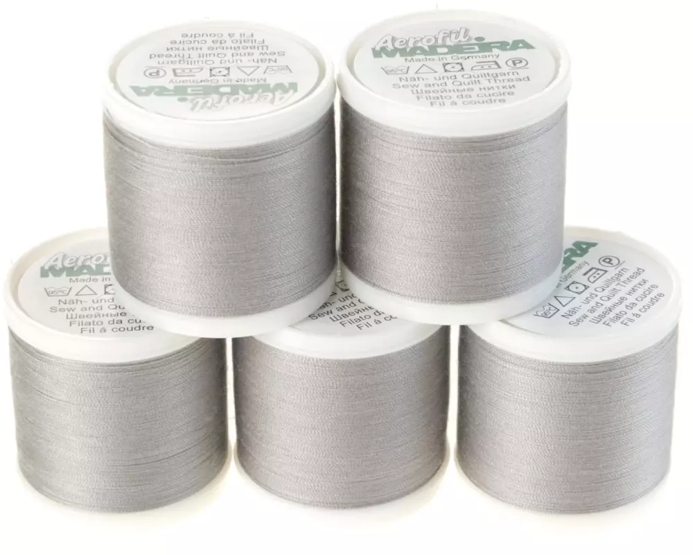 Madeira Näh-, Quilt und Overlockgarn Aerofil 120 Grau