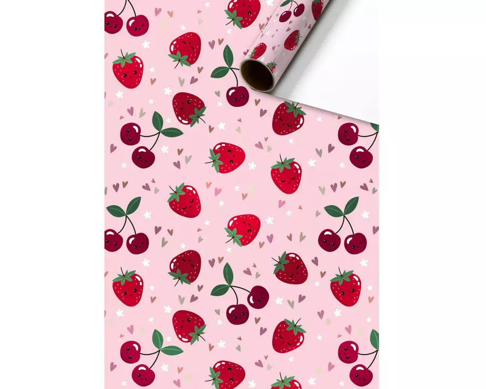 Stewo Geschenkpapier Yumi 70 cm × 1.5 m, 1 Stück, Hellpink