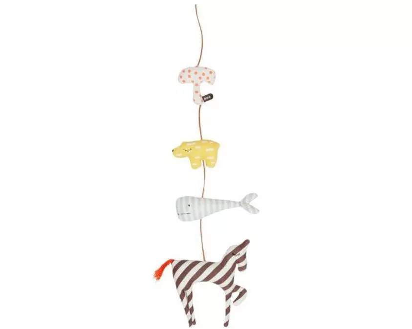 OYOY Steckspiel Tiere 80 cm, Mehrfarbig