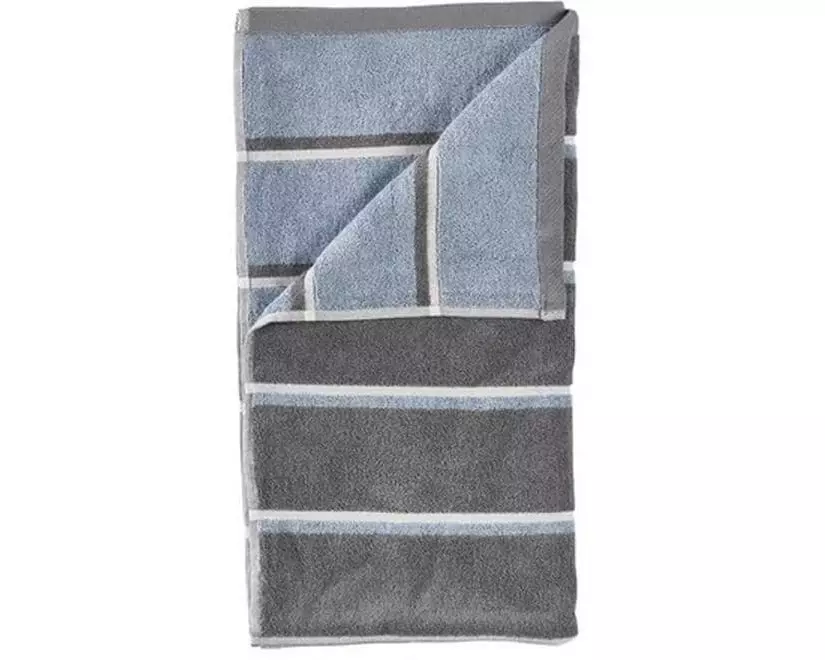 Zone Denmark Handtuch 50 x 100 cm Grau/Blau/Weichgrau