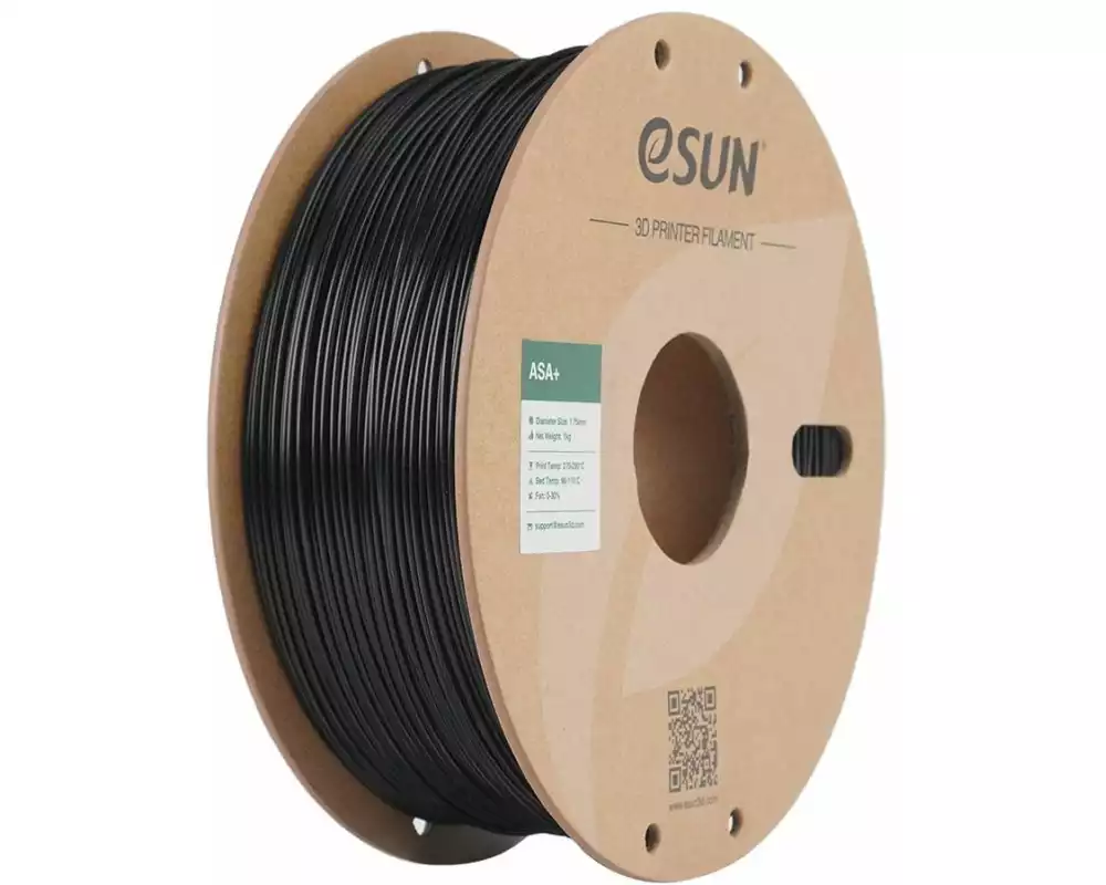 eSun Filament ASA+ Schwarz 1.75 mm 1 kg