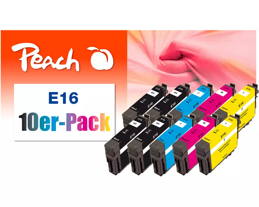 Peach Tinte Epson Nr. 16 4x BK, je 2x C,M,Y