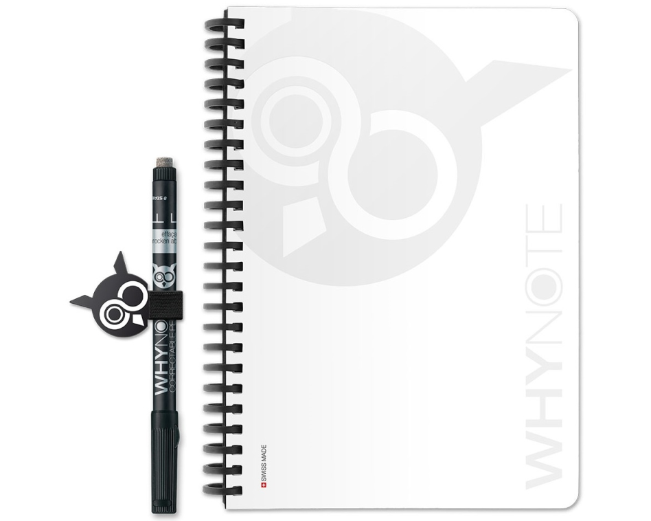 WHYNOTE Notizbuch A5 WNBOK002 starter-kit, weiss