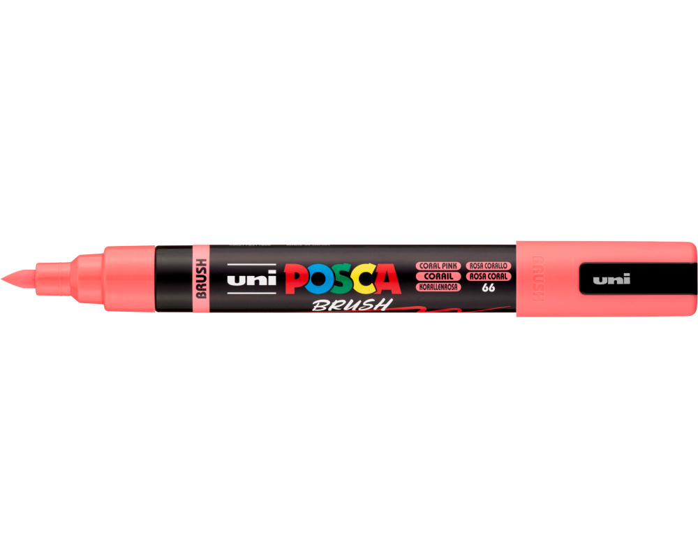 POSCA Brush Marker 1-4mm PC-5BRCORALP coral