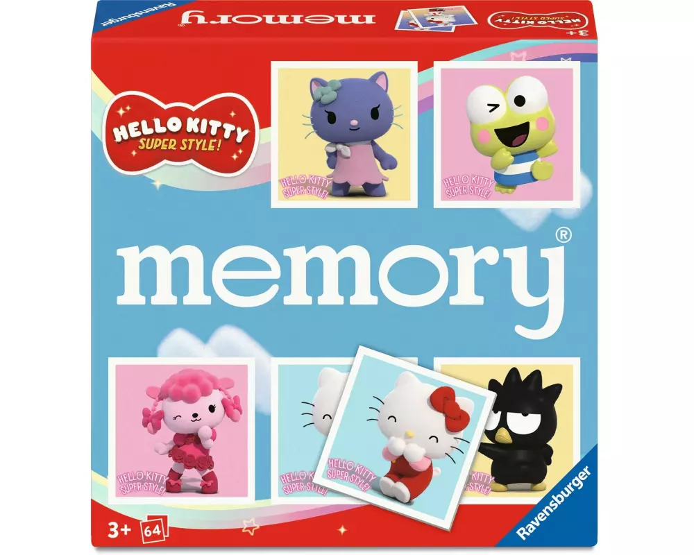 Ravensburger Memory Hello Kitty ab 3 Jahren, 2-8 Spieler,