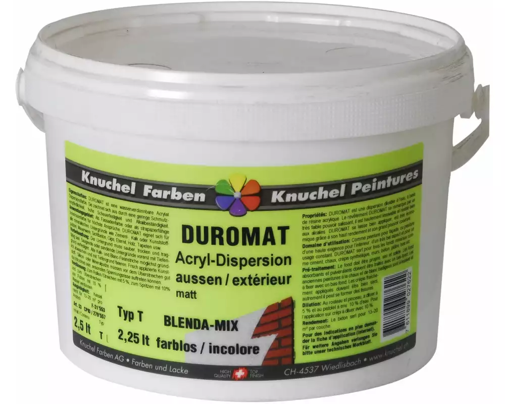 Knuchel Aussendispersion Duromat-Mix 2.5 l Transparent