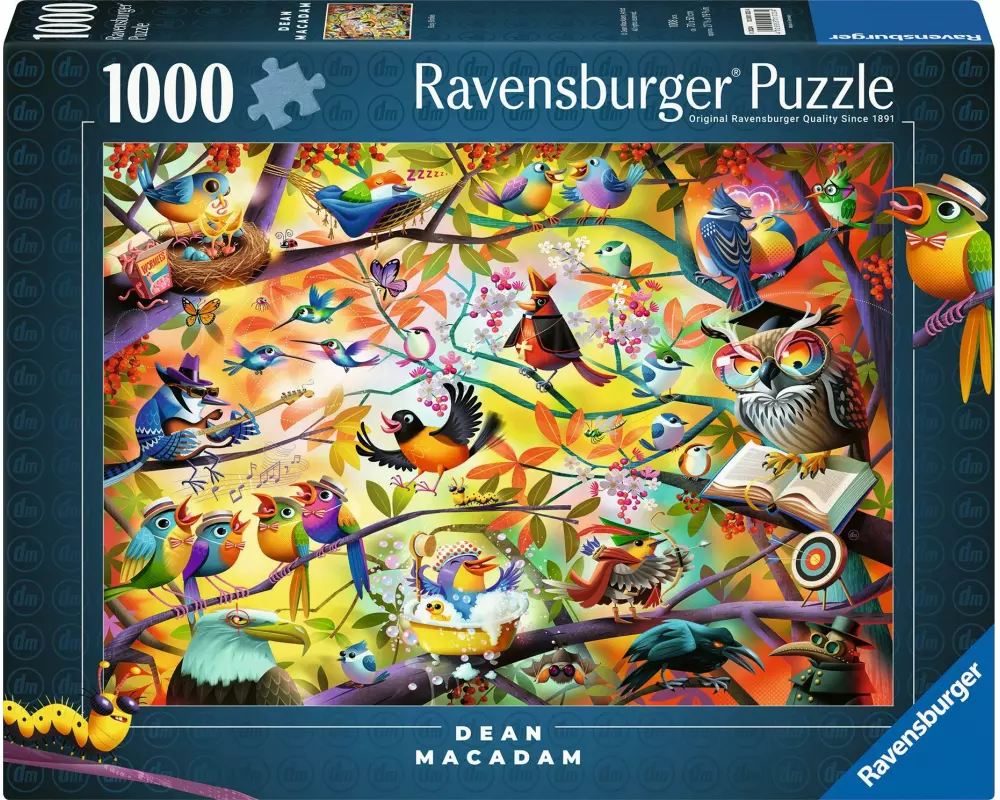 Ravensburger Puzzle Fleissige Vögelchen 1000 Teile 70 x 50 cm
