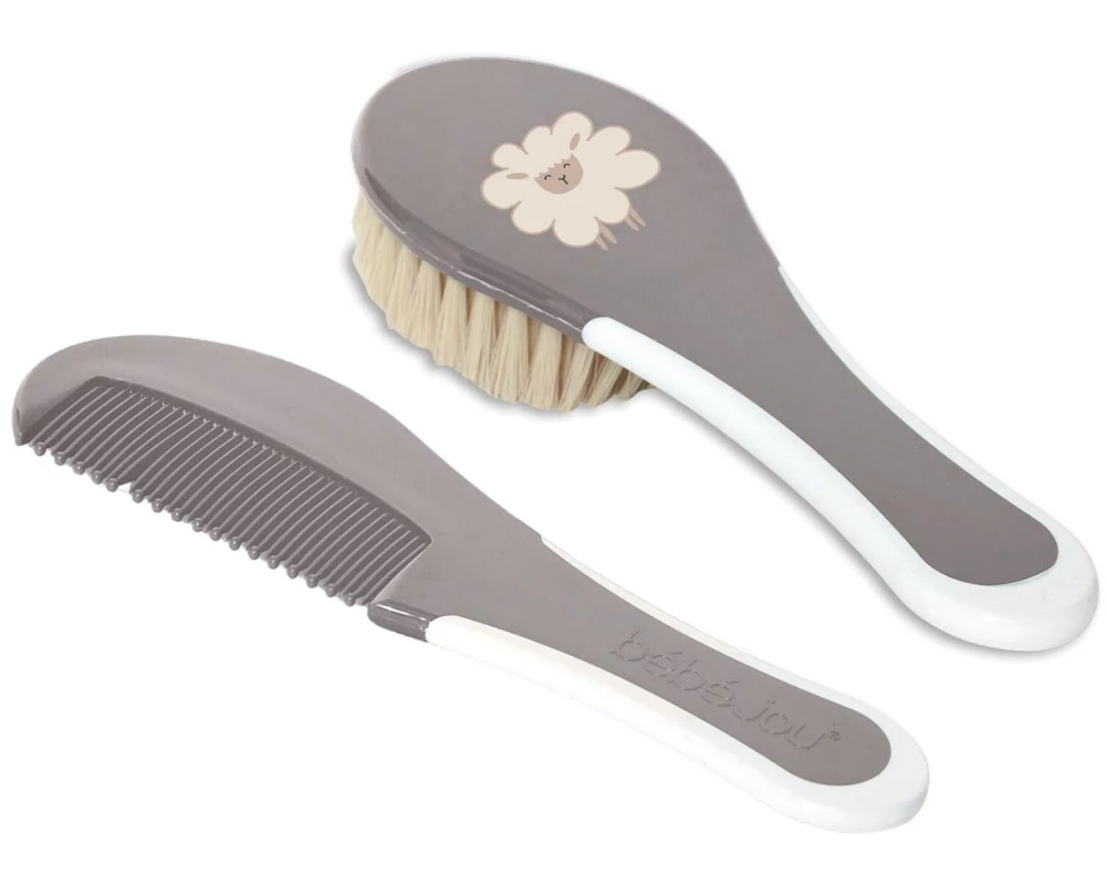 ZEWI bébé-jou Baby-Pflegeset Kamm + Bürste Farm Friends