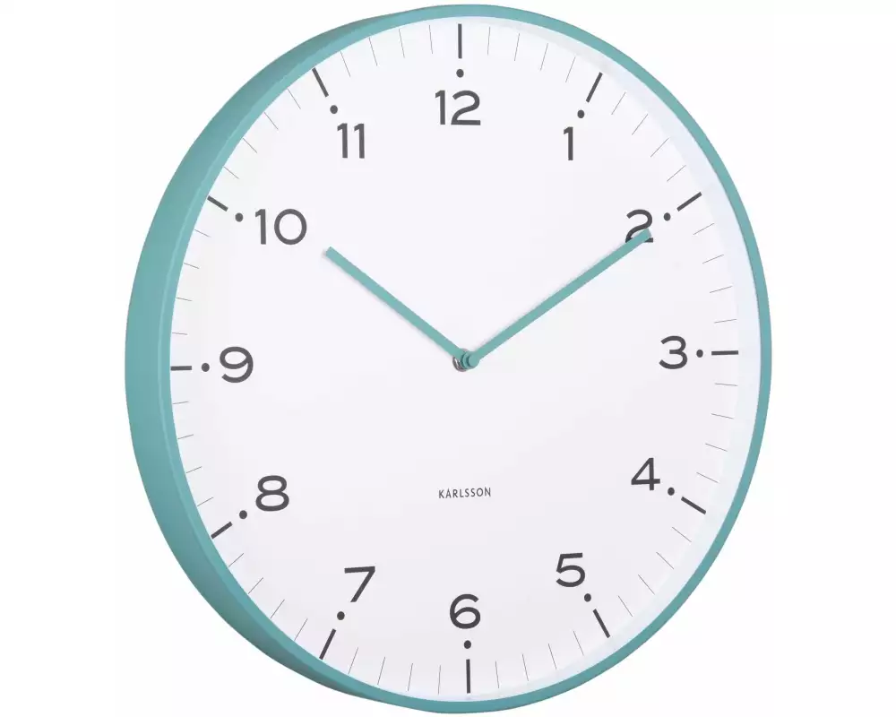 KARLSSON Wanduhr Circus Rings Turquoise blue