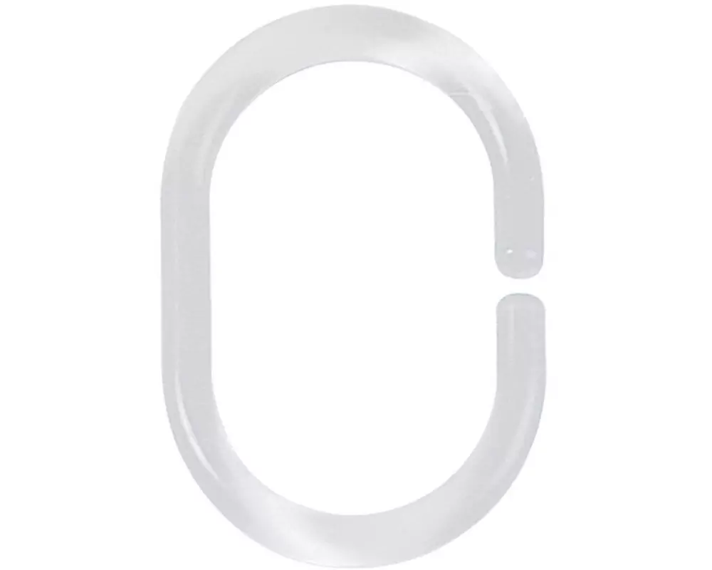 spirella Duschvorhanghaken Minor 4 x 5.8 cm Transparent, 12 Stück