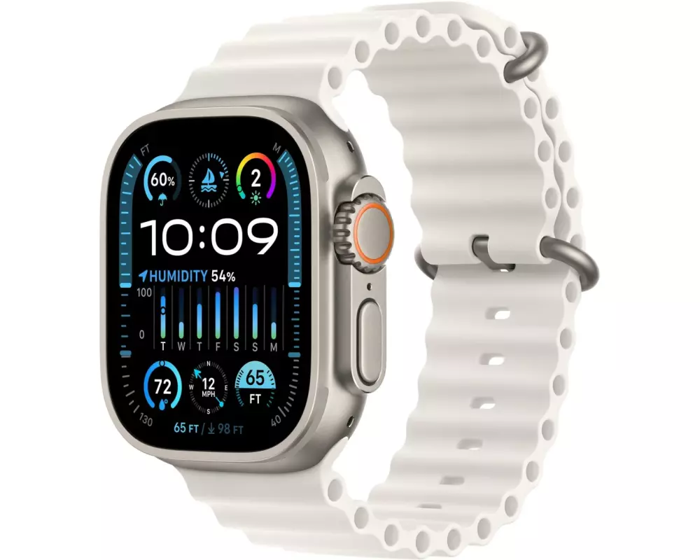 Apple Watch Ultra 2 Ocean Band Weiss