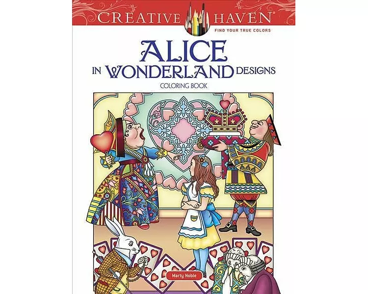 Creative Haven Alice in Wonderland Designs Coloring Book