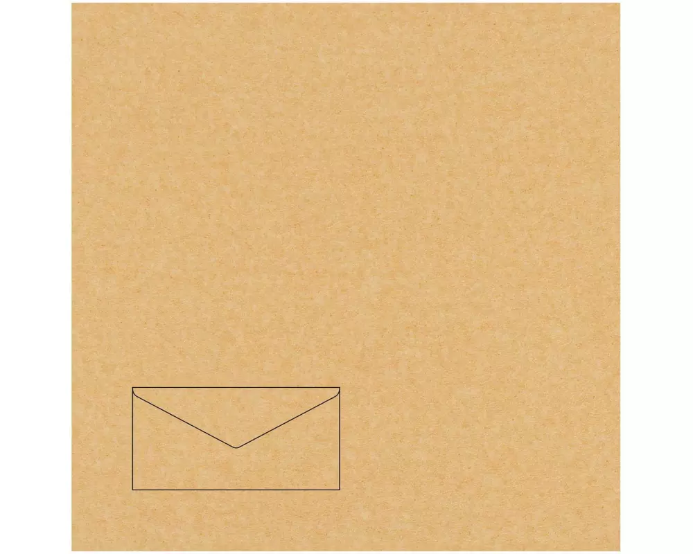 Rico Design Couvert Paper Poetry Essentials DL Gold, 50 Stück