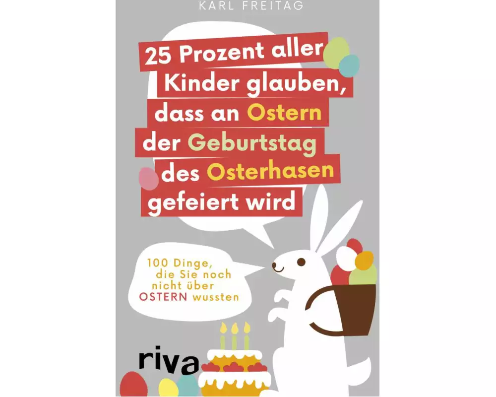 25 Prozent aller Kinder glauben, dass an Ostern der Geburtstag des Osterhasen gefeiert wird