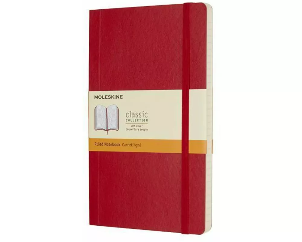 Moleskine Scrlet Red Lrg Rld Ntbk Sft